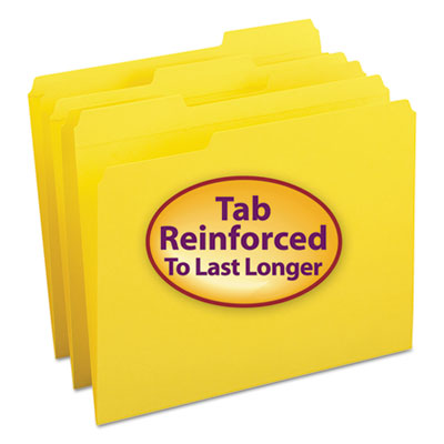 Smead&reg; Reinforced Top Tab Colored File Folders