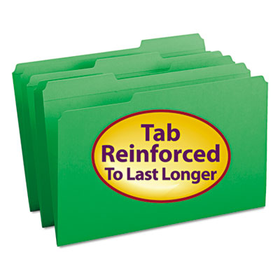 Smead&reg; Reinforced Top Tab Colored File Folders