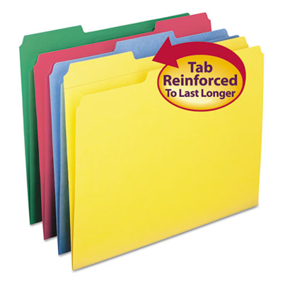 Smead&reg; Reinforced Top Tab Colored File Folders