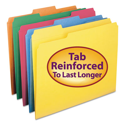 Smead&reg; Reinforced Top Tab Colored File Folders