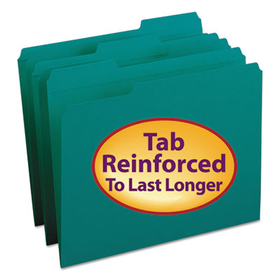 Smead&reg; Reinforced Top Tab Colored File Folders