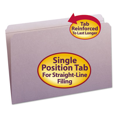 Smead&reg; Reinforced Top Tab Colored File Folders