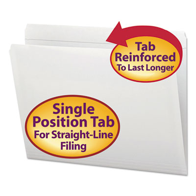 Smead&reg; Reinforced Top Tab Colored File Folders