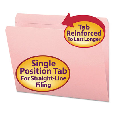 Smead&reg; Reinforced Top Tab Colored File Folders