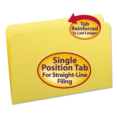 Smead&reg; Reinforced Top Tab Colored File Folders
