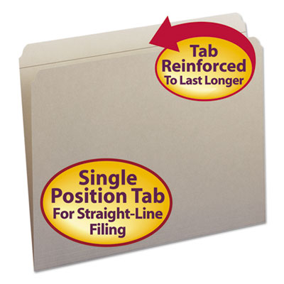 Smead&reg; Reinforced Top Tab Colored File Folders