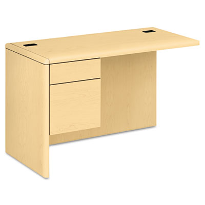 HON&reg; 10700 Series&trade; "L" Workstation Return with Three-Quarter Height Pedestal on Left