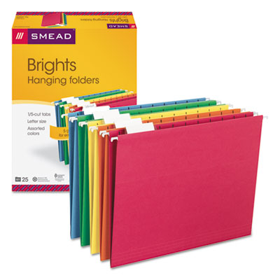Smead&reg; Colored Hanging File Folders