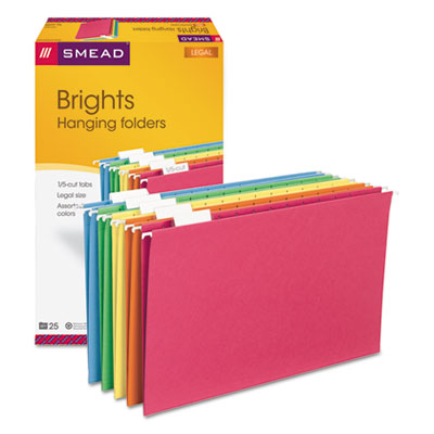 Smead&reg; Colored Hanging File Folders