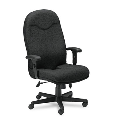Mayline&reg; Comfort Series Executive High-Back Swivel/Tilt Chair with Cut-Out Feature