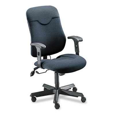 Mayline&reg; Comfort Series Executive Posture Swivel/Tilt Chair with Cut-Out Feature