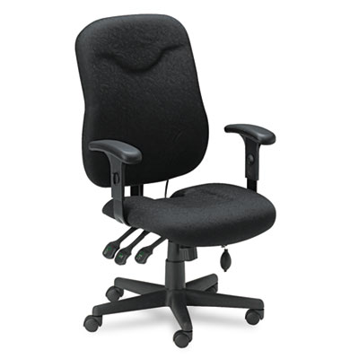 Mayline&reg; Comfort Series Executive Posture Swivel/Tilt Chair with Cut-Out Feature