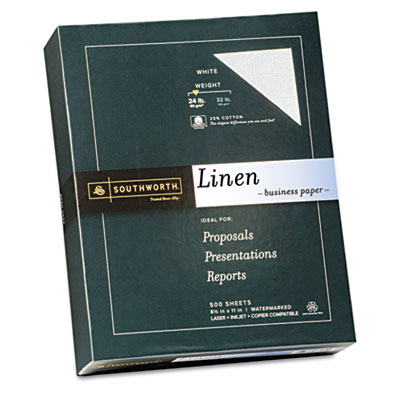Southworth&reg; 25% Cotton Linen Business Paper