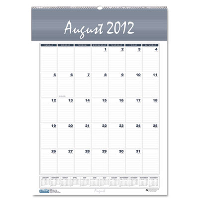 House of Doolittle&trade; Bar Harbor 100% Recycled Wirebound Monthly Wall Calendar