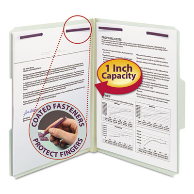 Smead&reg; Expanding Recycled Pressboard Folders With SafeSHIELD&reg; Coated Fasteners