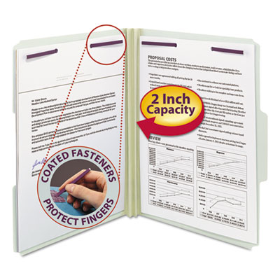 Smead&reg; Expanding Recycled Pressboard Folders With SafeSHIELD&reg; Coated Fasteners