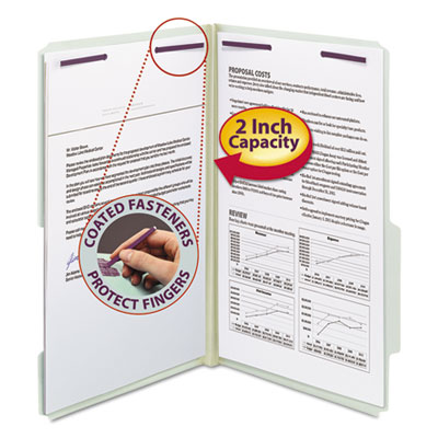 Smead&reg; Expanding Recycled Pressboard Folders With SafeSHIELD&reg; Coated Fasteners
