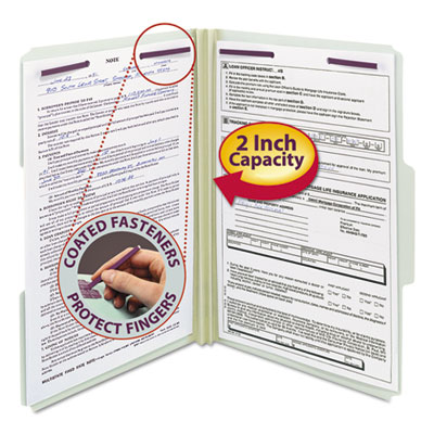 Smead&reg; Expanding Recycled Pressboard Folders With SafeSHIELD&reg; Coated Fasteners