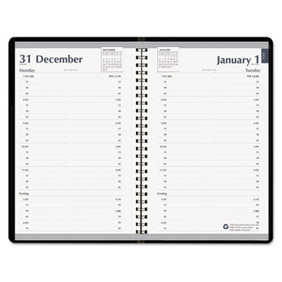 House of Doolittle&trade; Memo Size Daily Appointment Book with 15-Minute Schedule