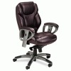 Mayline&reg; Leather Seating Series Mid-Back Swivel/Tilt Chair