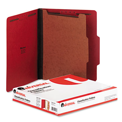 Universal&reg; Bright Colored Pressboard Classification Folders
