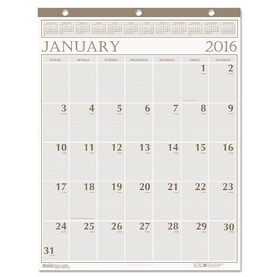 House of Doolittle&trade; Large Print 100% Recycled Monthly Wall Calendar