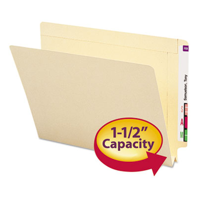 Smead&reg; Heavyweight Manila End Tab Expansion Folders