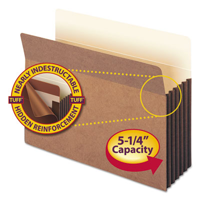 Smead&reg; Redrope TUFF&reg; Pocket Drop-Front File Pockets with Tyvek&reg; Lined Gussets