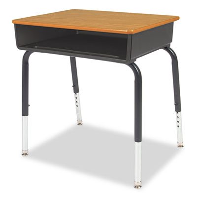 Virco Open-Front 785 Student Desks with Colored Bookboxes