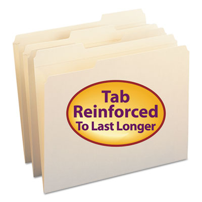 Smead&reg; Reinforced Tab Manila File Folder