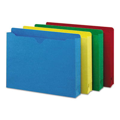 Smead&reg; Colored File Jackets with Reinforced Double-Ply Tab