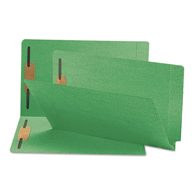 Smead&reg; Heavyweight Colored End Tab Folders with Fasteners