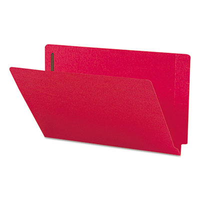 Smead&reg; Heavyweight Colored End Tab Folders with Fasteners