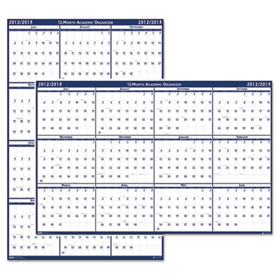 House of Doolittle&trade; 100% Recycled Poster Style Reversible/Erasable Yearly Wall Calendar