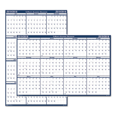 House of Doolittle&trade; 100% Recycled Poster Style Reversible/Erasable Yearly Wall Calendar