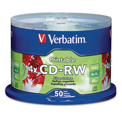 Verbatim&reg; CD-RW DataLifePlus Printable Rewritable Disc