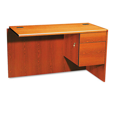 HON&reg; 10700 Series&trade; "L" Workstation Return with Three-Quarter Height Pedestal on Right