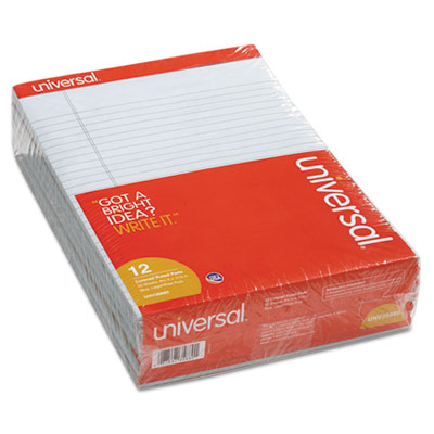 Universal&reg; Fashion Colored Perforated Ruled Writing Pads