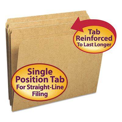 Smead&reg; Reinforced Heavyweight Kraft File Folder
