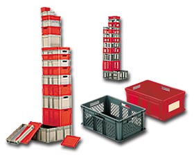 CLOSED/MESH STACKING CONTAINERS
