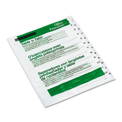 Office Essentials&reg; Table 'n Tabs Dividers