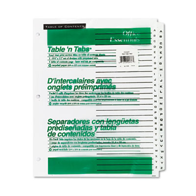 Office Essentials&reg; Table 'n Tabs Dividers