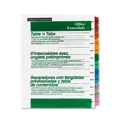 Office Essentials&reg; Table 'n Tabs Dividers