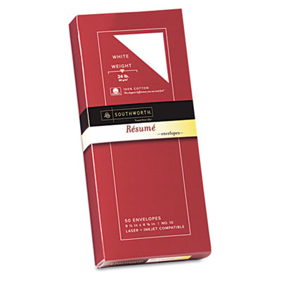 Southworth&reg; 100% Cotton R&eacute;sum&eacute; Envelope