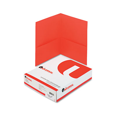 Universal&reg; Two-Pocket Portfolios with Textured Covers