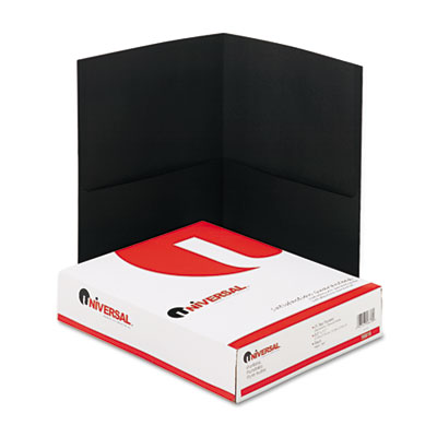 Universal&reg; Two-Pocket Portfolios with Textured Covers