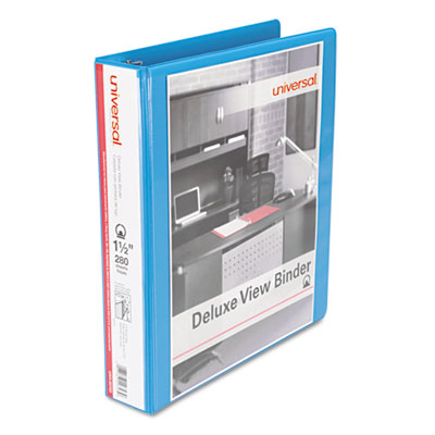 Universal&reg; Deluxe Round Ring View Binders