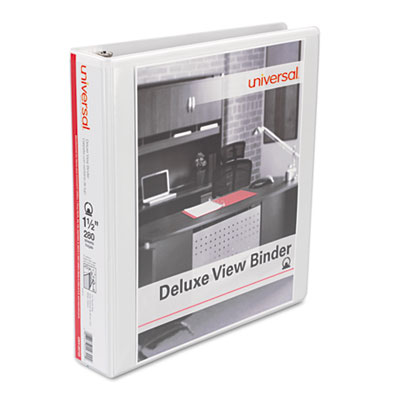 Universal&reg; Deluxe Round Ring View Binders