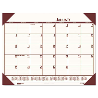 House of Doolittle&trade; EcoTones&reg; 100% Recycled Monthly Desk Pad Calendar