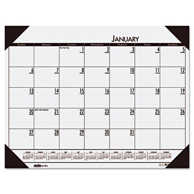 House of Doolittle&trade; EcoTones&reg; 100% Recycled Monthly Desk Pad Calendar